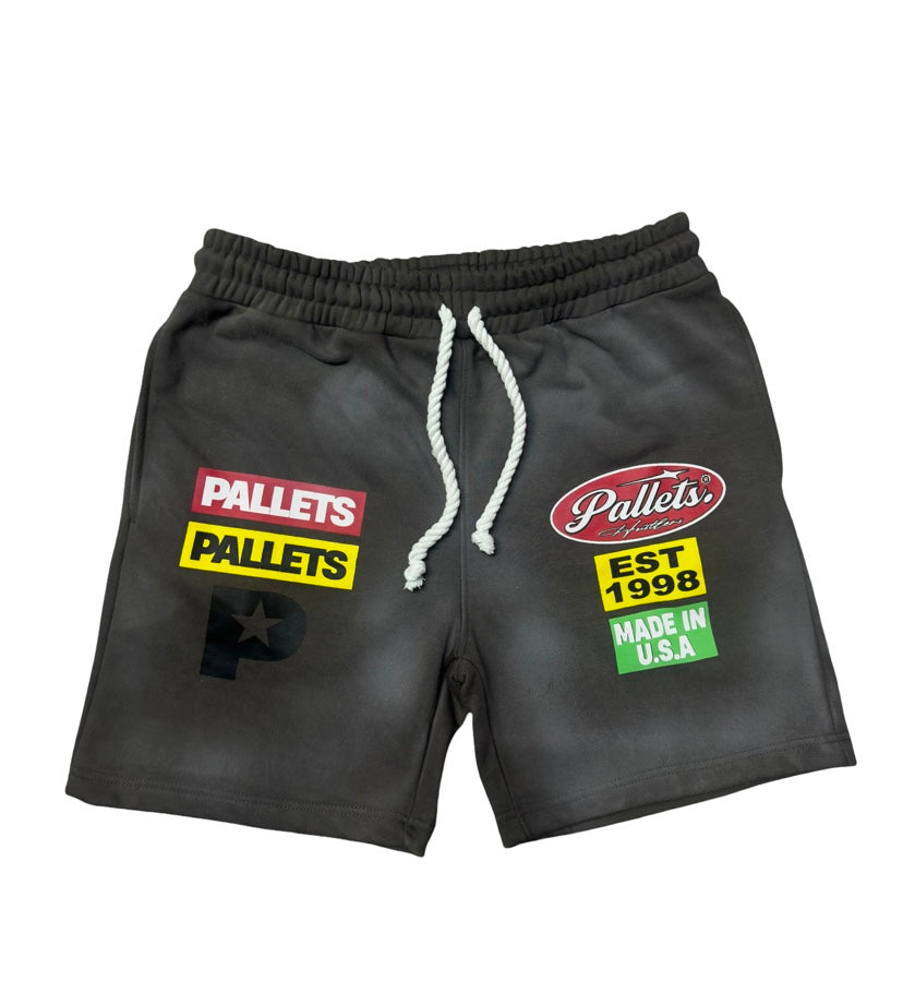 Grey Pallet Shorts
