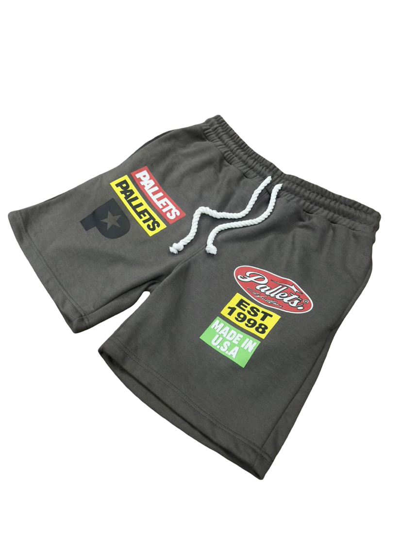 Grey Pallet Shorts