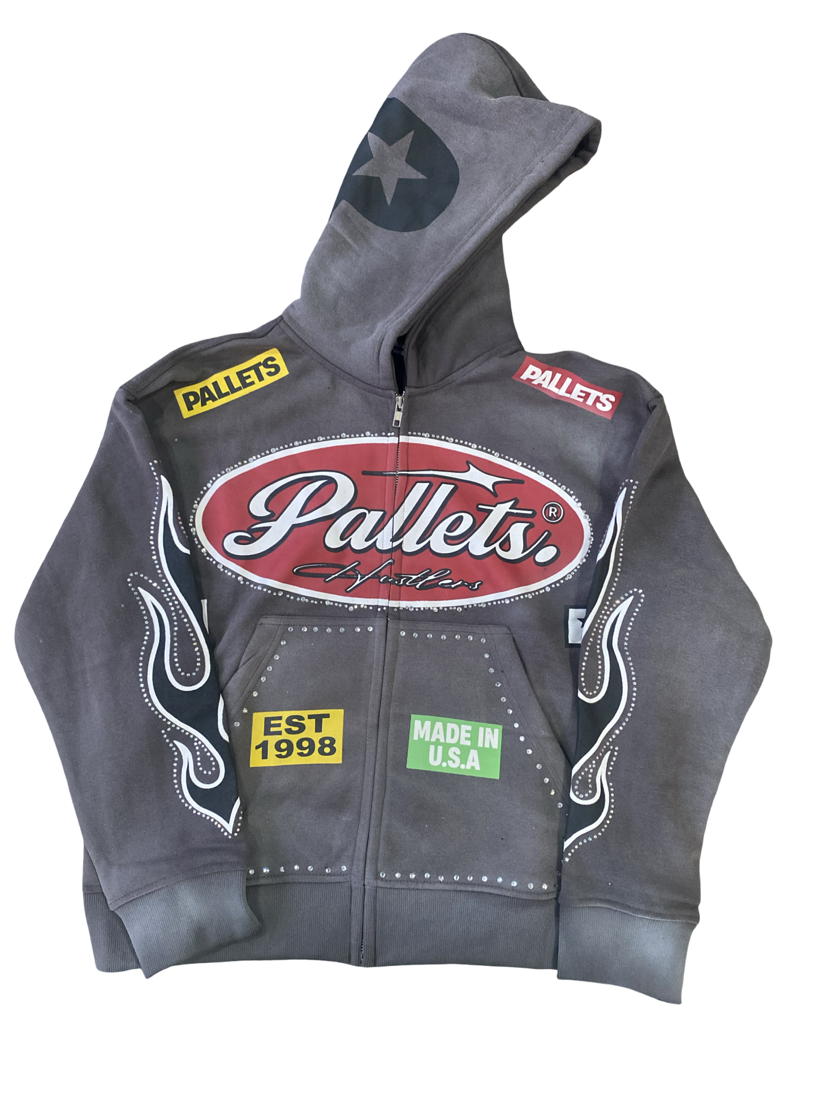 Grey Pallets Hoodie