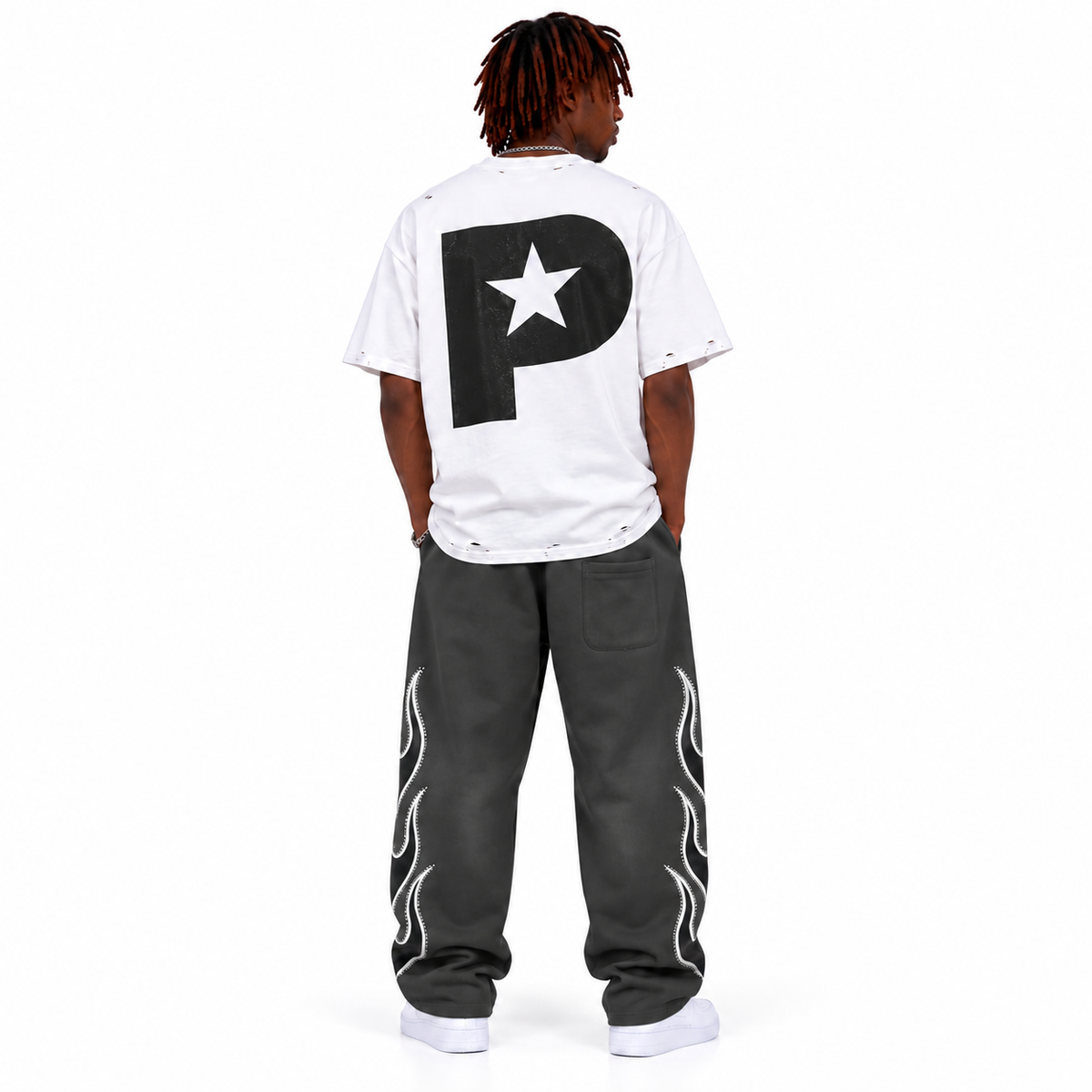 Pallets Flame Graphic Sweatpants