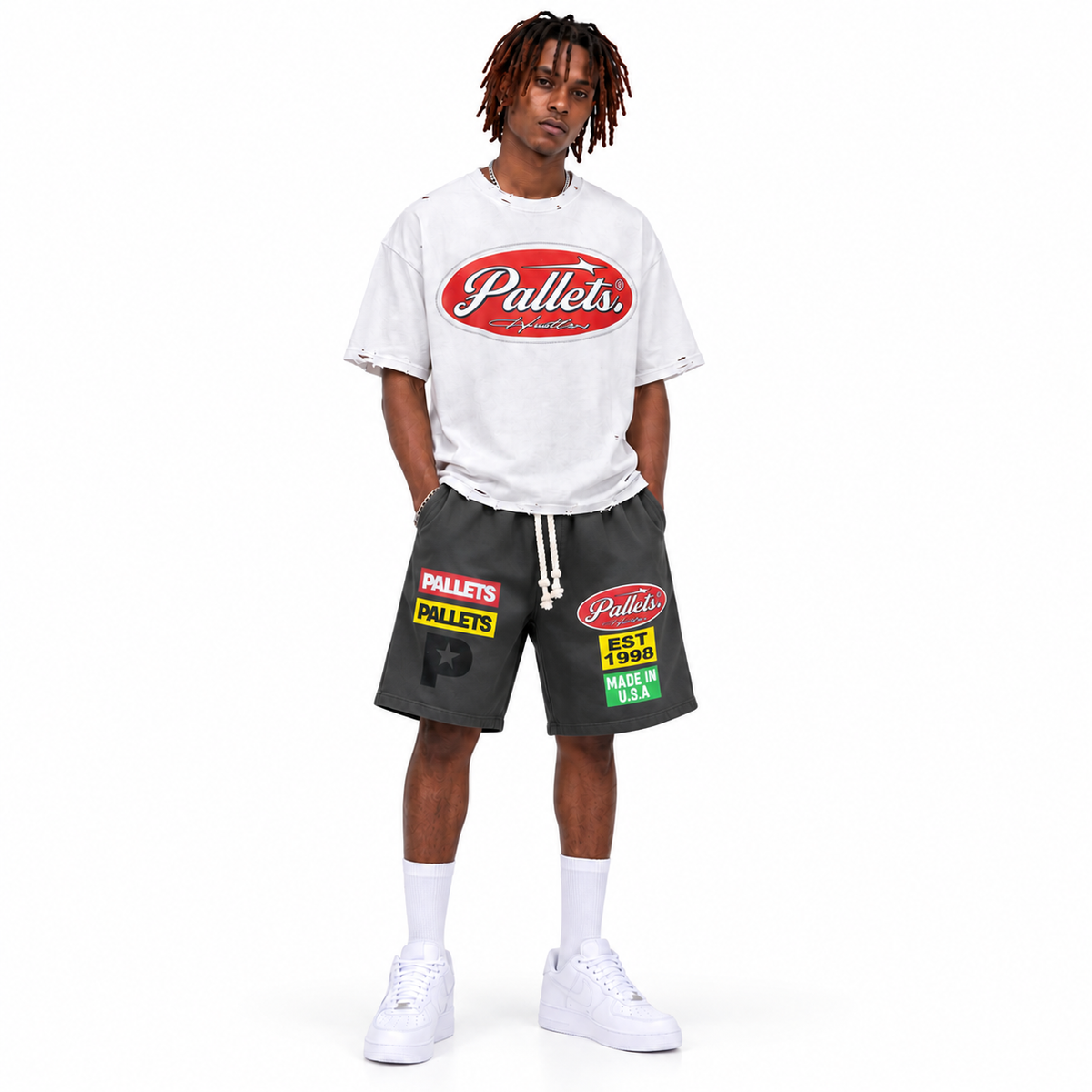 Grey Pallet Shorts