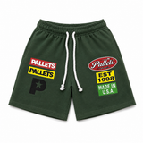 Green Pallets Graphic Shorts